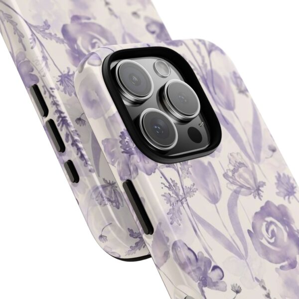 Floral Phone Case, Tough Cases with Purple Flowers, Protective Skin for iPhone, Trendy Accessory, Flower Power Style - Image 58