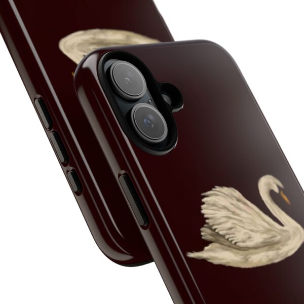 Elegant Swan Phone Case, Tough Phone Cover, Unique Smartphone Protection, Chic Gift for Her, Stylish Tech Accessories - Image 8