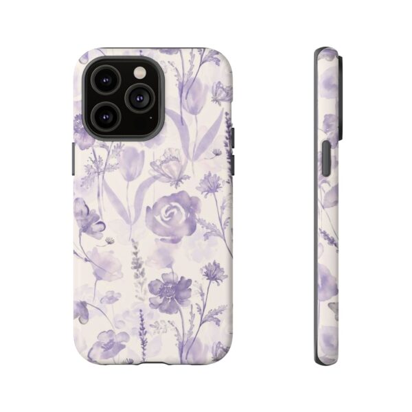 Floral Phone Case, Tough Cases with Purple Flowers, Protective Skin for iPhone, Trendy Accessory, Flower Power Style - Image 29