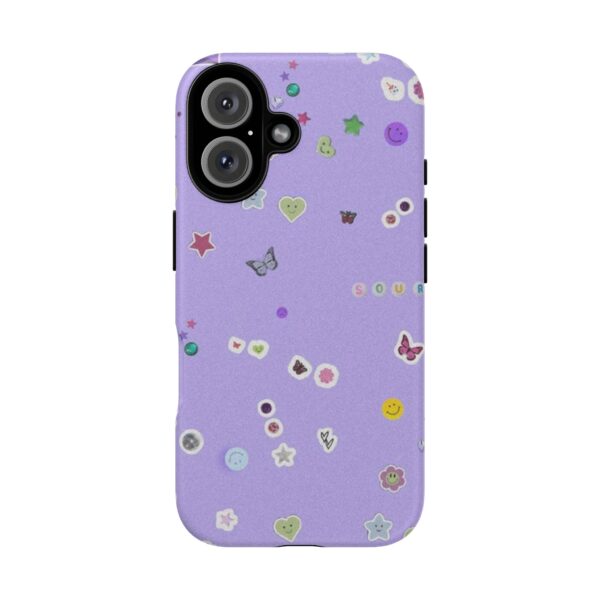 Purple Sticker Phone Case, Tough Phone Cover, Cute Gift for Teens, Fun Cell Phone Accessory, Aesthetic Phone Protector - Image 19