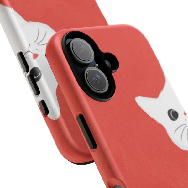 Cute Cat Phone Case, Tough Cat Case, Pet Lover Gift, Red Cat Protection, Fun Animal Phone Cover, Unique Kitty Design - Image 5