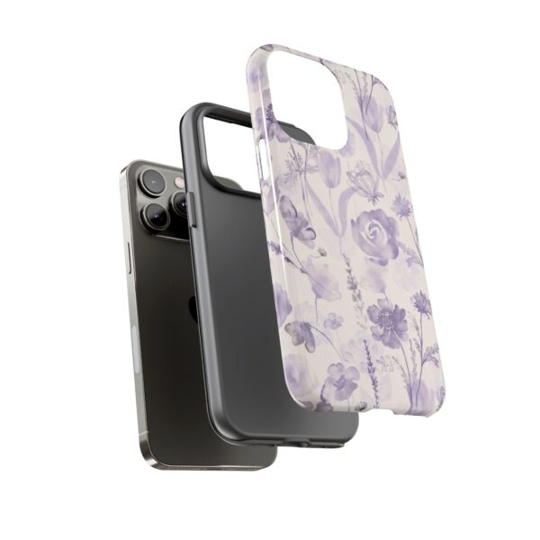 Floral Phone Case, Tough Cases with Purple Flowers, Protective Skin for iPhone, Trendy Accessory, Flower Power Style - Image 27