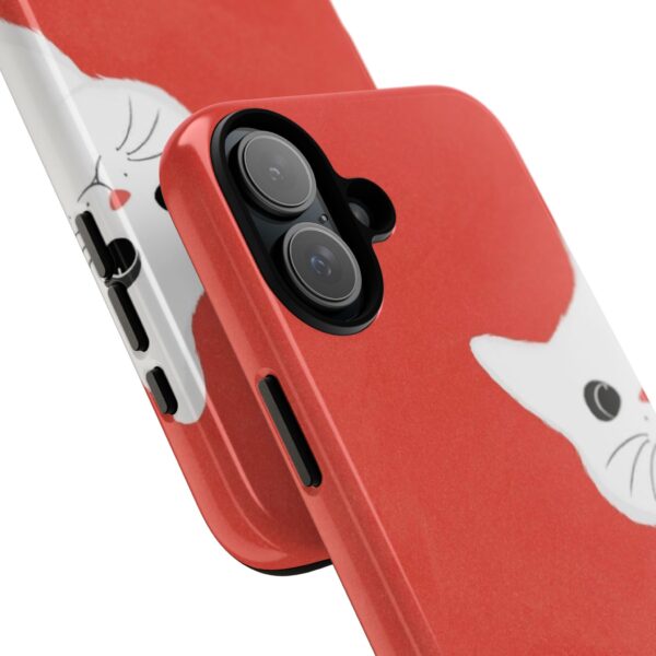 Cute Cat Phone Case, Tough Cat Case, Pet Lover Gift, Red Cat Protection, Fun Animal Phone Cover, Unique Kitty Design - Image 8