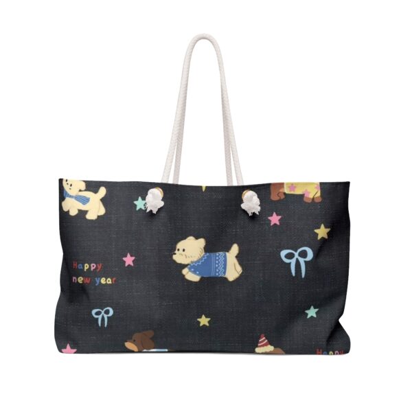 Cute Animal Print Weekender Bag for Travel, Stylish Tote for Kids, Beach Bag, Weekend Getaway Bag, Pet Lover Gift