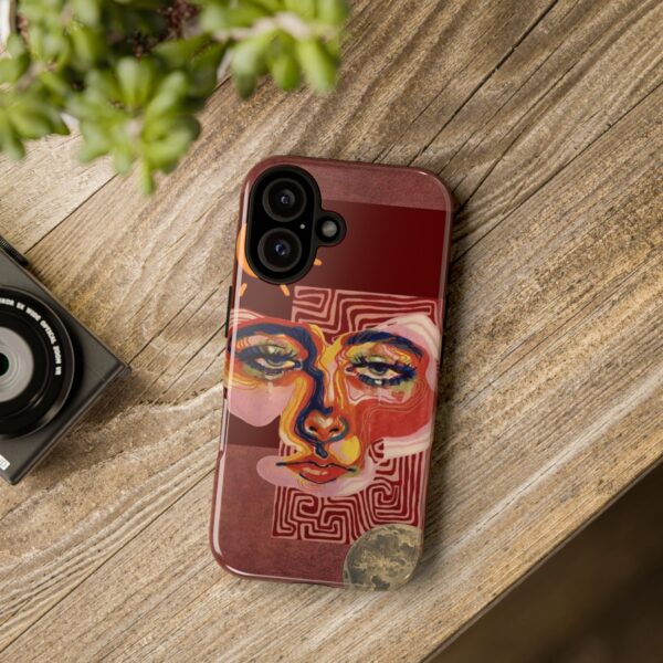 Artistic Phone Case, Unique Cases for Tough Love, Bohemian Style Case, Modern Artistic Design, Gift for Art Lovers - Image 3