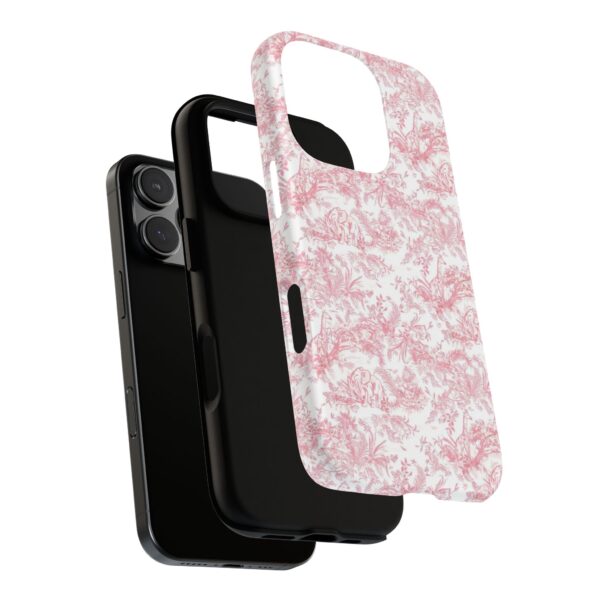 Floral Tough Phone Case - Pink Botanical Design, iPhone Cover, Protective Case, Gift for Her, Trendy Accessories - Image 23