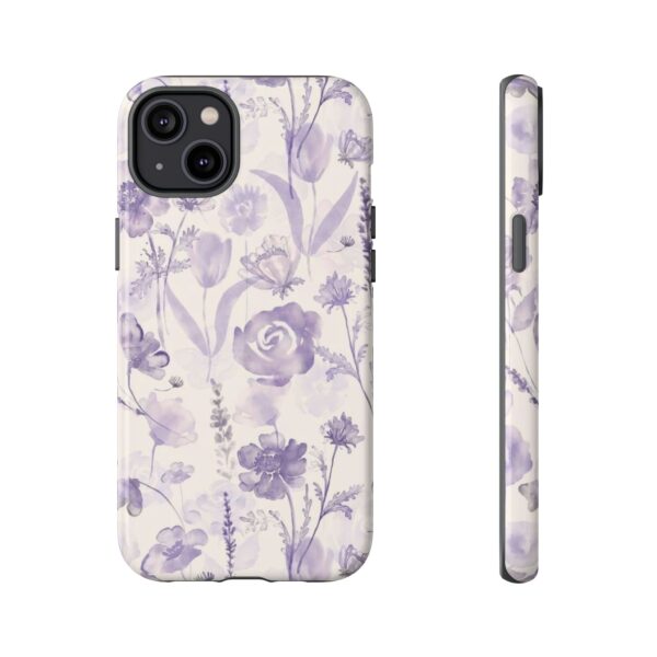Floral Phone Case, Tough Cases with Purple Flowers, Protective Skin for iPhone, Trendy Accessory, Flower Power Style - Image 17