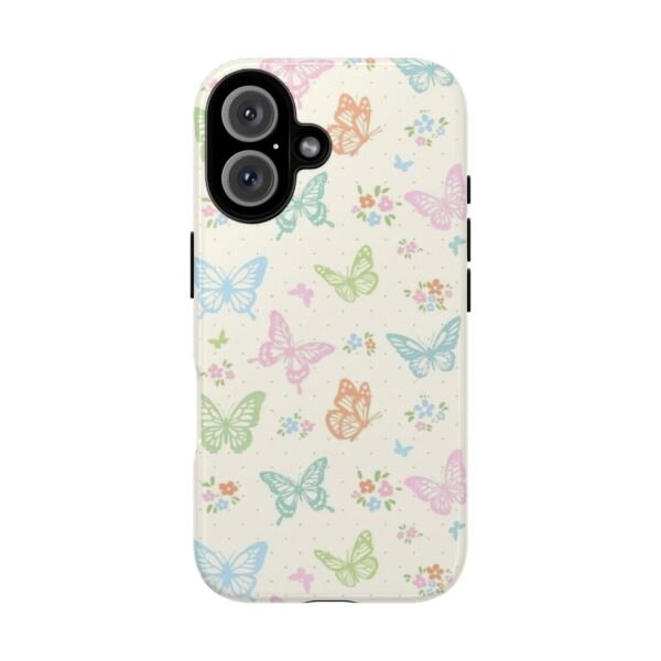 Butterfly Pattern Phone Case, Tough Cases, Floral Phone Cover, Spring Accessories, Gift for Her, Cute Mobile Protection