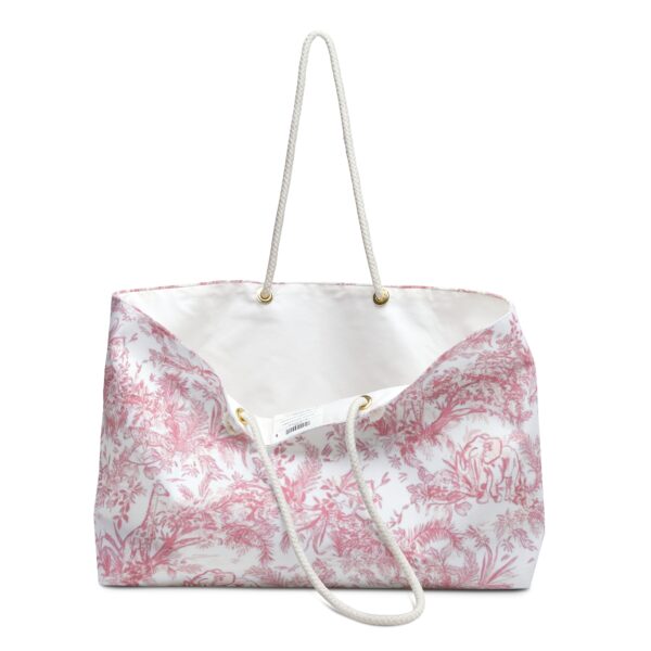 Chic Floral Weekender Bag, Travel Tote, Stylish Carryall, Beach Bag, Weekend Getaway Tote, Floral Print Travel Bag - Image 3