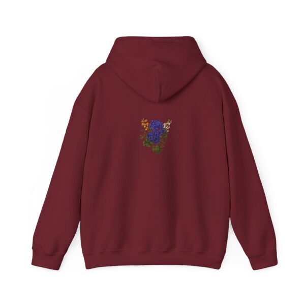 Floral Unisex Hooded Sweatshirt - Cozy Lounge Wear, Fall Apparel, Gift for Her, Sweatshirt with Flowers, Perfect for Layering - Image 42