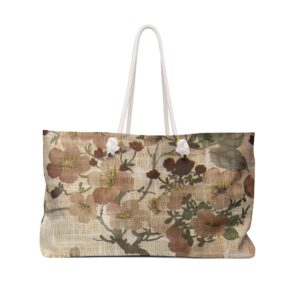 Floral Weekender Bag, Boho Travel Tote, Stylish Weekend Getaway Bag, Perfect for Vacations, Spring Break, Beach Trips, Flower Pattern [...]