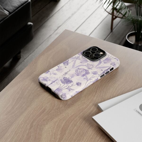 Floral Phone Case, Tough Cases with Purple Flowers, Protective Skin for iPhone, Trendy Accessory, Flower Power Style - Image 32