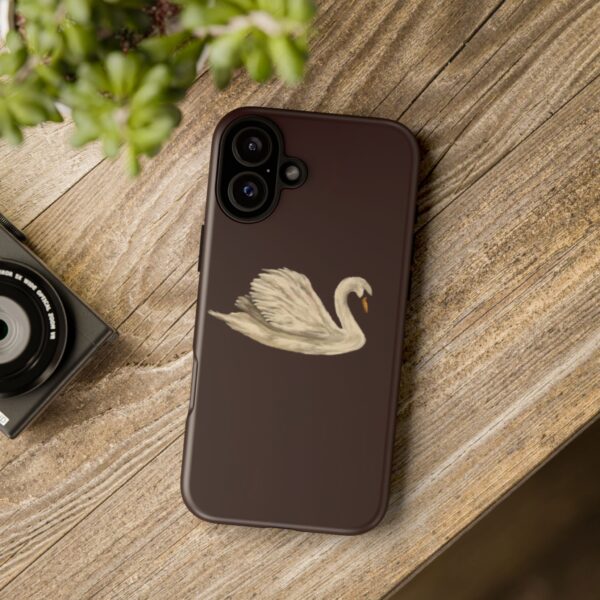 Elegant Swan Phone Case, Tough Phone Cover, Unique Smartphone Protection, Chic Gift for Her, Stylish Tech Accessories - Image 12