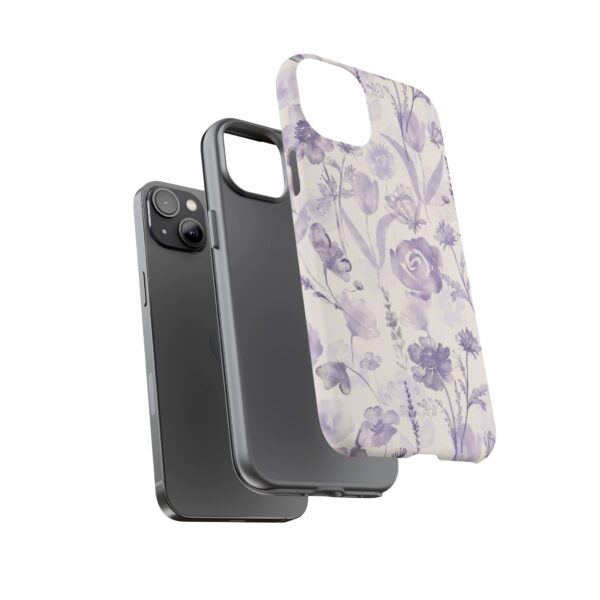 Floral Phone Case, Tough Cases with Purple Flowers, Protective Skin for iPhone, Trendy Accessory, Flower Power Style - Image 23