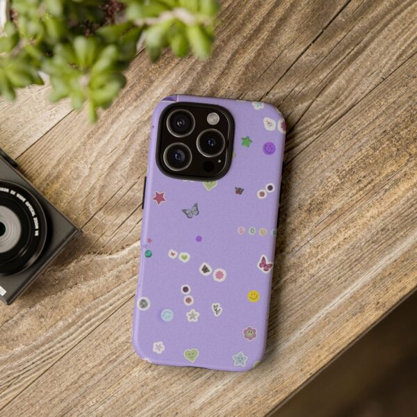 Purple Sticker Phone Case, Tough Phone Cover, Cute Gift for Teens, Fun Cell Phone Accessory, Aesthetic Phone Protector - Image 33