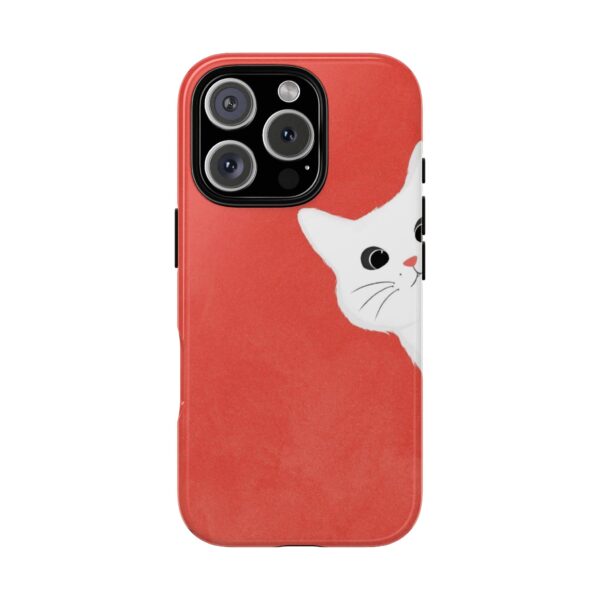 Cute Cat Phone Case, Tough Cat Case, Pet Lover Gift, Red Cat Protection, Fun Animal Phone Cover, Unique Kitty Design - Image 13