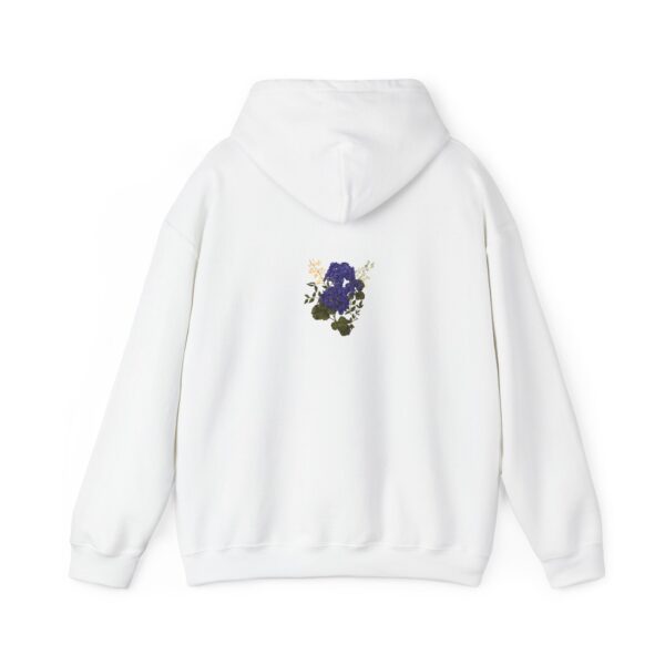 Floral Unisex Hooded Sweatshirt - Cozy Lounge Wear, Fall Apparel, Gift for Her, Sweatshirt with Flowers, Perfect for Layering - Image 6