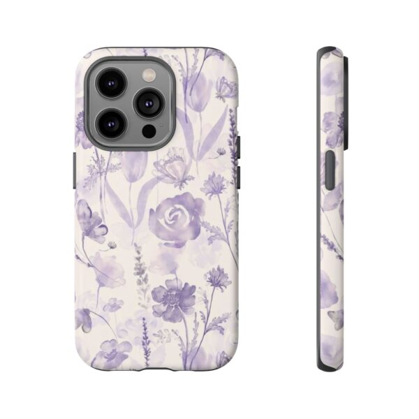 Floral Phone Case, Tough Cases with Purple Flowers, Protective Skin for iPhone, Trendy Accessory, Flower Power Style - Image 13