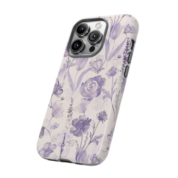 Floral Phone Case, Tough Cases with Purple Flowers, Protective Skin for iPhone, Trendy Accessory, Flower Power Style - Image 10