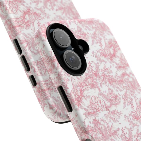Floral Tough Phone Case - Pink Botanical Design, iPhone Cover, Protective Case, Gift for Her, Trendy Accessories - Image 10