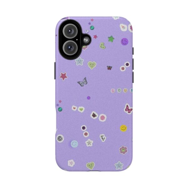 Purple Sticker Phone Case, Tough Phone Cover, Cute Gift for Teens, Fun Cell Phone Accessory, Aesthetic Phone Protector - Image 25