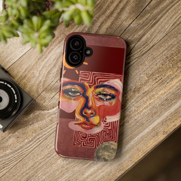 Artistic Phone Case, Unique Cases for Tough Love, Bohemian Style Case, Modern Artistic Design, Gift for Art Lovers - Image 9