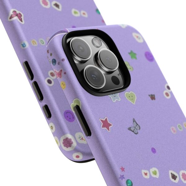 Purple Sticker Phone Case, Tough Phone Cover, Cute Gift for Teens, Fun Cell Phone Accessory, Aesthetic Phone Protector - Image 38