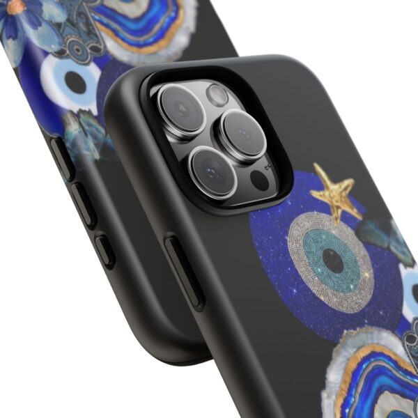 Blue Evil Eye Phone Case, Protective Phone Cover, Unique Phone Accessory, Gift for Her, Bohemian Style Case - Image 23