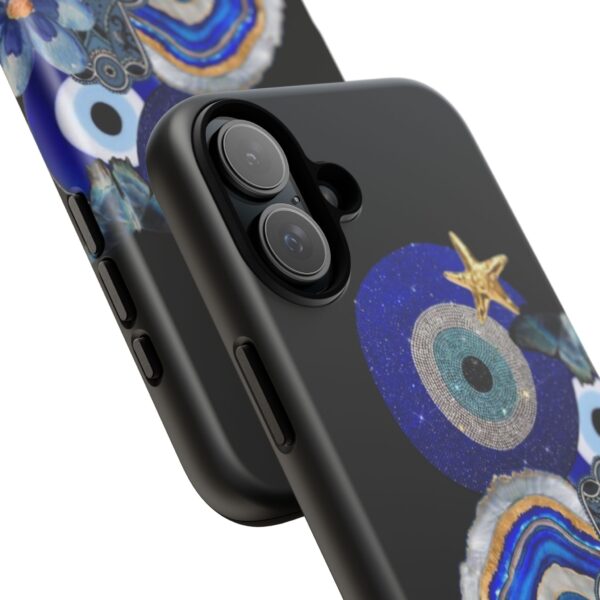 Blue Evil Eye Phone Case, Protective Phone Cover, Unique Phone Accessory, Gift for Her, Bohemian Style Case - Image 11