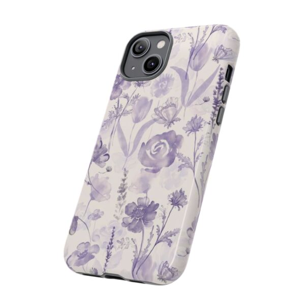 Floral Phone Case, Tough Cases with Purple Flowers, Protective Skin for iPhone, Trendy Accessory, Flower Power Style - Image 18