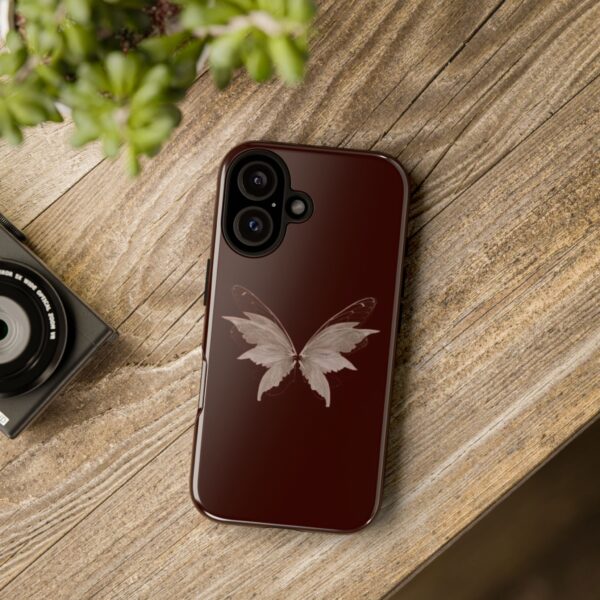 Elegant Butterfly Phone Case, Tough Phone Cover, Floral Accessories, Gift for Her, Butterfly Lover, Nature-Inspired Decor - Image 3
