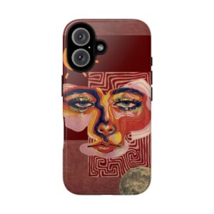 Artistic Phone Case, Unique Cases for Tough Love, Bohemian Style Case, Modern Artistic Design, Gift for Art Lovers
