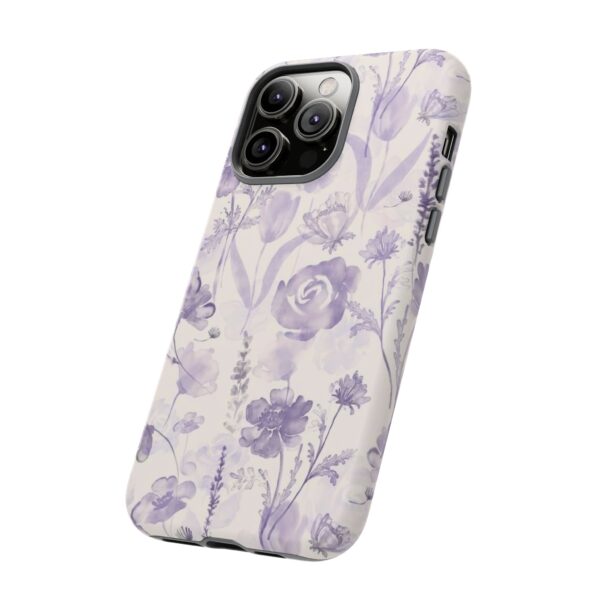 Floral Phone Case, Tough Cases with Purple Flowers, Protective Skin for iPhone, Trendy Accessory, Flower Power Style - Image 30