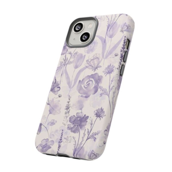 Floral Phone Case, Tough Cases with Purple Flowers, Protective Skin for iPhone, Trendy Accessory, Flower Power Style - Image 6