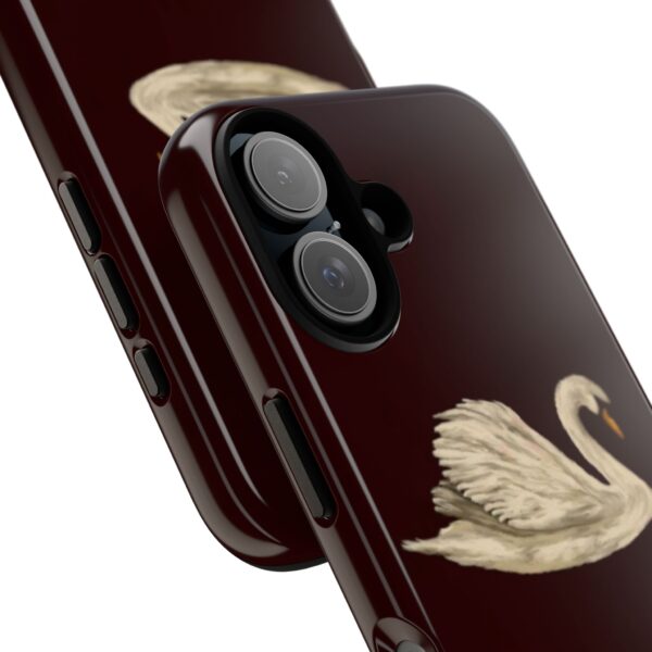 Elegant Swan Phone Case, Tough Phone Cover, Unique Smartphone Protection, Chic Gift for Her, Stylish Tech Accessories - Image 2