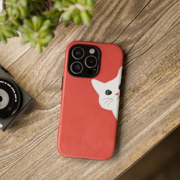 Cute Cat Phone Case, Tough Cat Case, Pet Lover Gift, Red Cat Protection, Fun Animal Phone Cover, Unique Kitty Design - Image 18