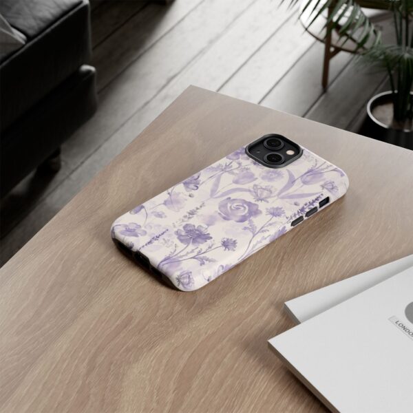 Floral Phone Case, Tough Cases with Purple Flowers, Protective Skin for iPhone, Trendy Accessory, Flower Power Style - Image 24