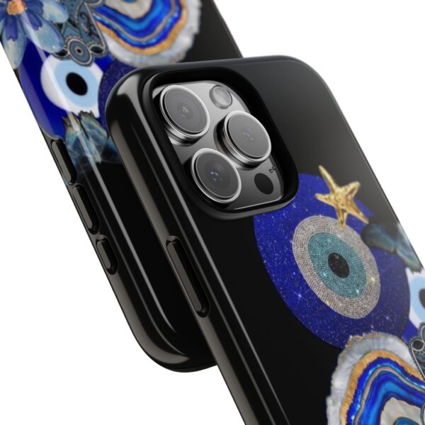 Blue Evil Eye Phone Case, Protective Phone Cover, Unique Phone Accessory, Gift for Her, Bohemian Style Case - Image 20