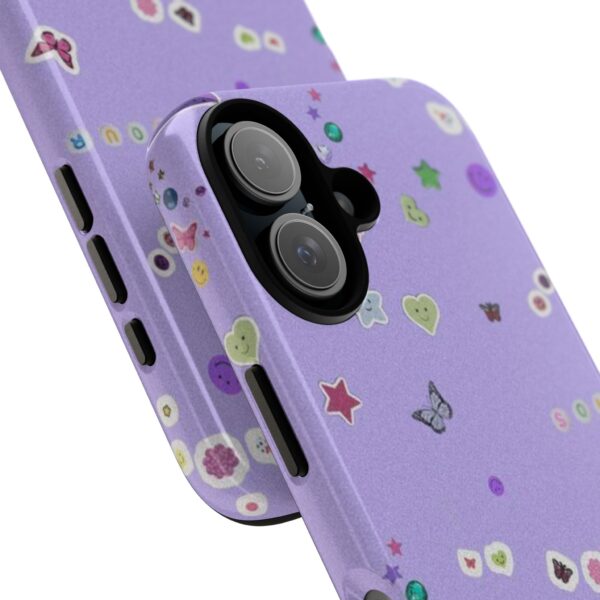 Purple Sticker Phone Case, Tough Phone Cover, Cute Gift for Teens, Fun Cell Phone Accessory, Aesthetic Phone Protector - Image 17